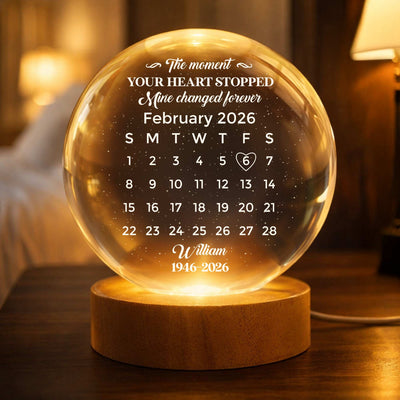 The Moment Your Heart Stopped Mine Changed Forever - Personalized Night Light