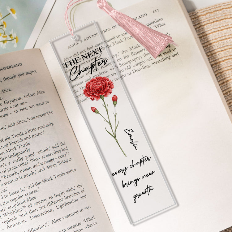 The-Next-Chapter-Journal-Custom-Name-Flower-Custom-Bookmark-1