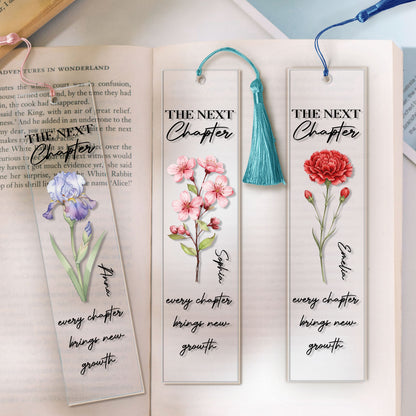The-Next-Chapter-Journal-Custom-Name-Flower-Custom-Bookmark-2