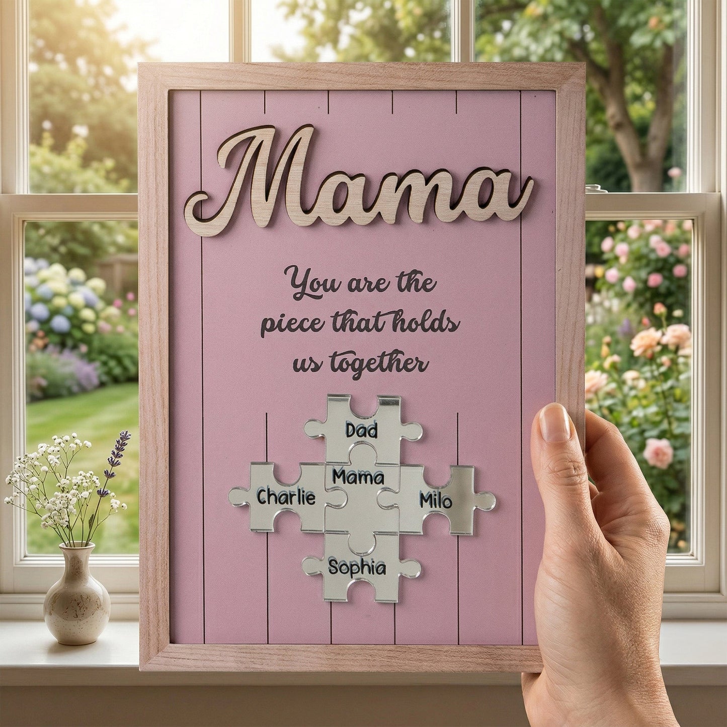 The_Piece_That_Holds_Us_Together_Mothers_Day_Gift_New_Version_Personalized_Wooden_Plaque_4
