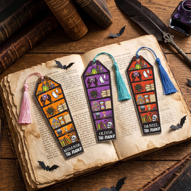 The-Reader-Book-Lovers-Halloween-Style-Custom-Bookmark-1