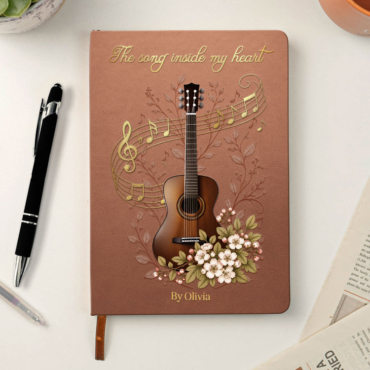 The-Song-Inside-My-Heart,-Lyric-Journal-Gift-For-Guitar-Lovers,-Guitarist-Personalized-Journal-2