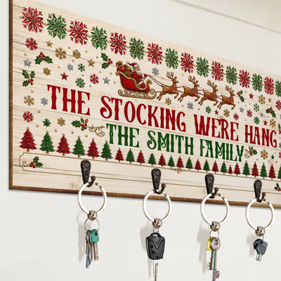 The Stockings Were Hang, Christmas Decor For Family - Personalized Stocking Holder