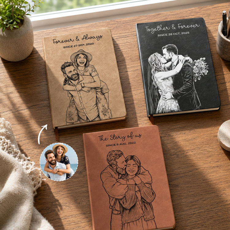 The-Story-Of-Us-Custom-Couple-Sketch-Line-Art-Personalized-Journal-1