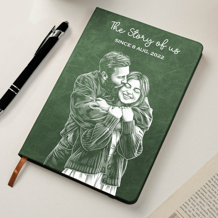 The-Story-Of-Us-Custom-Couple-Sketch-Line-Art-Personalized-Journal-6