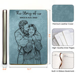 The-Story-Of-Us-Custom-Couple-Sketch-Line-Art-Personalized-Journal-7