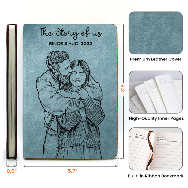 The-Story-Of-Us-Custom-Couple-Sketch-Line-Art-Personalized-Journal-7