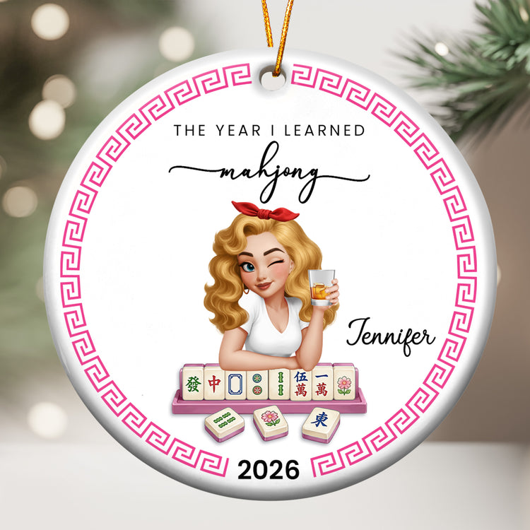 The-Year-I-Learned-Mahjong-Personalized-Ornament-2