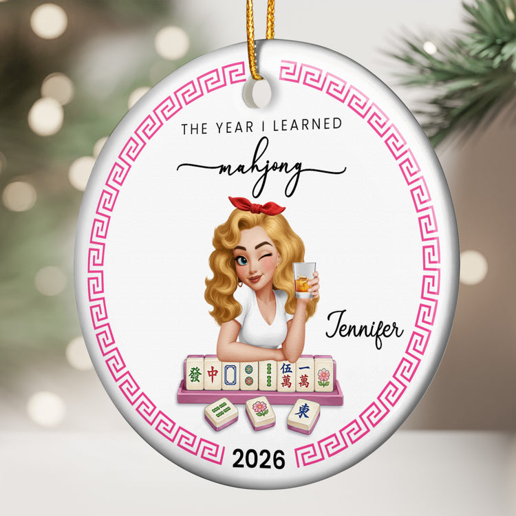 The-Year-I-Learned-Mahjong-Personalized-Ornament-3