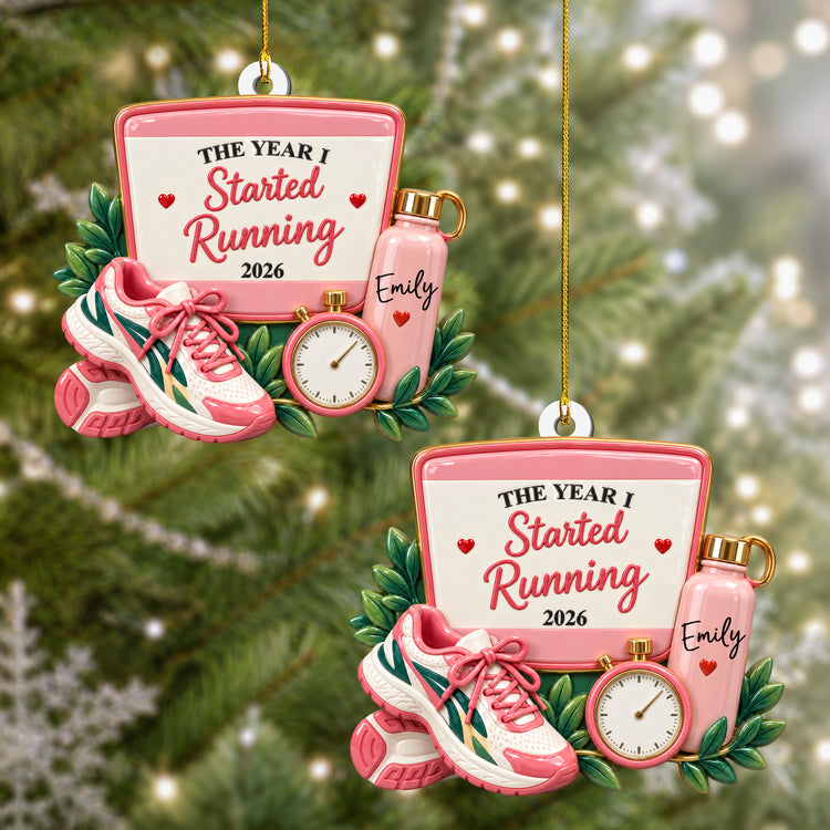 The-Year-I-Started-Running-Personalized-Ornament