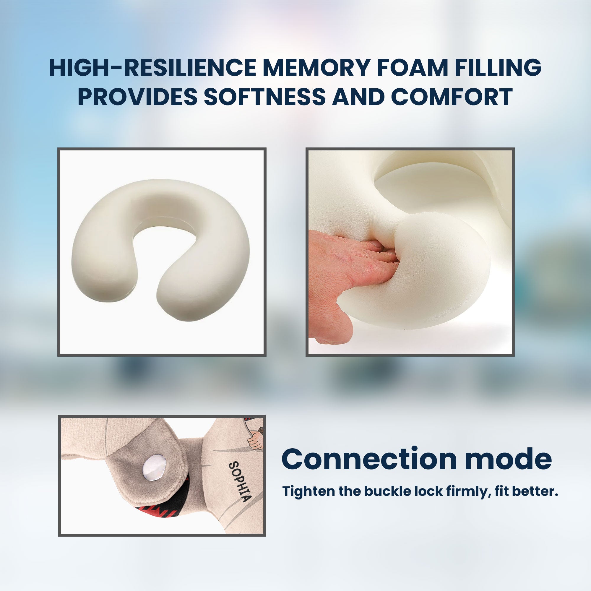 There's No One Else In The World - Personalized U-Shaped Travel Neck Pillow