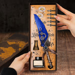 There's A Little Witch In All Of Us - Feather Pen Set With Custom Card