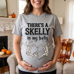 There's-A-Skelly-In-My-Belly-Pregnancy-Announcement-Personalized-Shirt-1