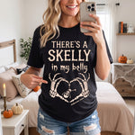 There's-A-Skelly-In-My-Belly-Pregnancy-Announcement-Personalized-Shirt-2