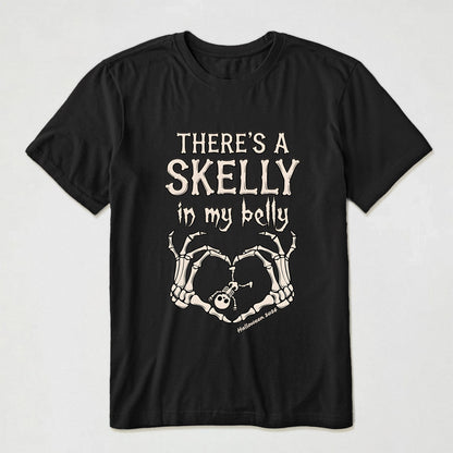 There's-A-Skelly-In-My-Belly-Pregnancy-Announcement-Personalized-Shirt-3
