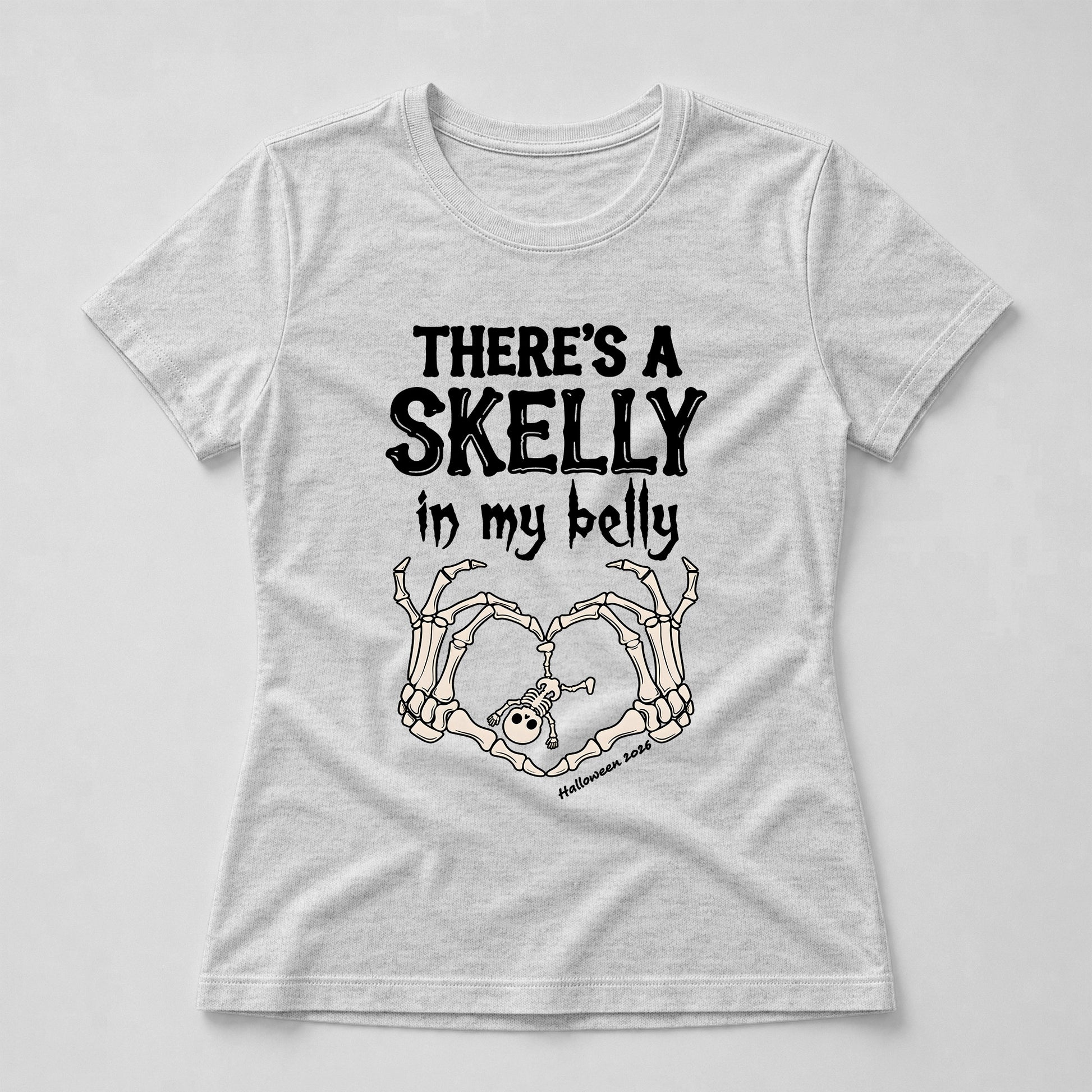 There's-A-Skelly-In-My-Belly-Pregnancy-Announcement-Personalized-Shirt-5