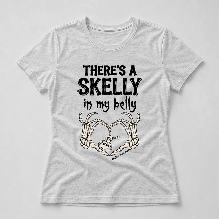 There's-A-Skelly-In-My-Belly-Pregnancy-Announcement-Personalized-Shirt-5