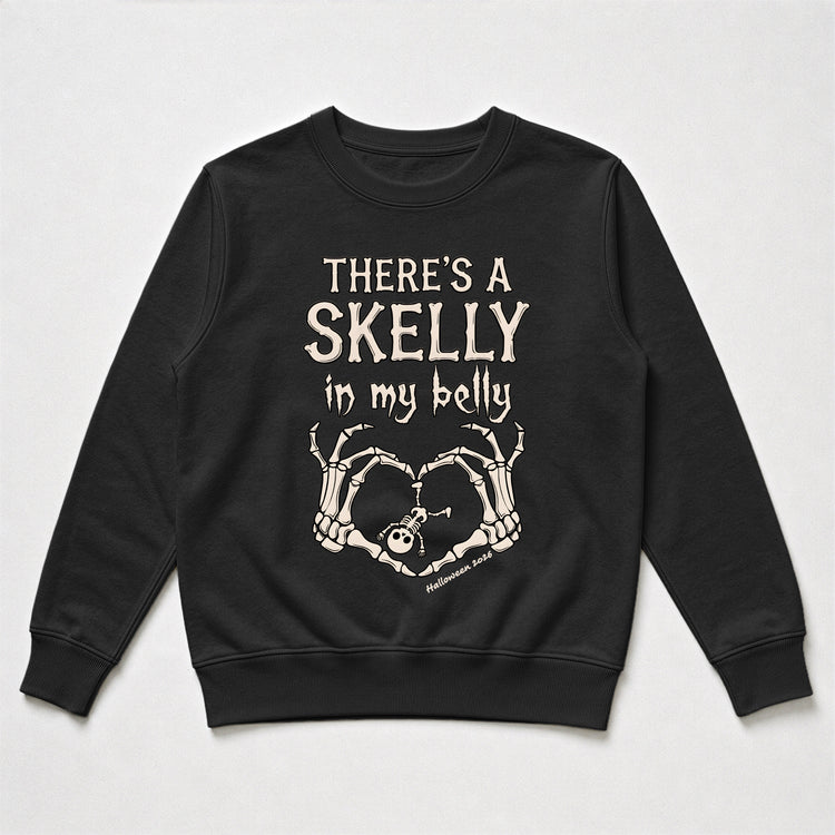 There's-A-Skelly-In-My-Belly-Pregnancy-Announcement-Personalized-Shirt-7