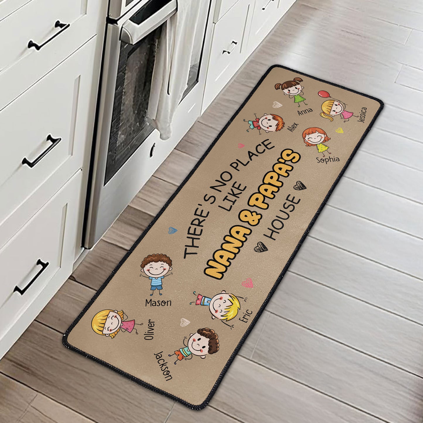 There's-No-Place-Like-Nana-&-Papa's-House-Personalized-Runner-Rug-1