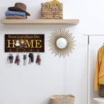 There's No Place Like Home - Personalized Key Hanger - Anniversary, Home Decor Gift For Couples, Husband, Wife - Gift For Parents
