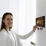 There's No Place Like Home - Personalized Key Hanger - Anniversary, Home Decor Gift For Couples, Husband, Wife - Gift For Parents