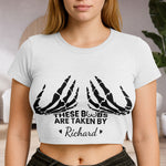 These B00bs Are Taken By A Crazy And Sexy Guy - Personalized Baby Tee