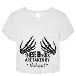 These B00bs Are Taken By A Crazy And Sexy Guy - Personalized Baby Tee