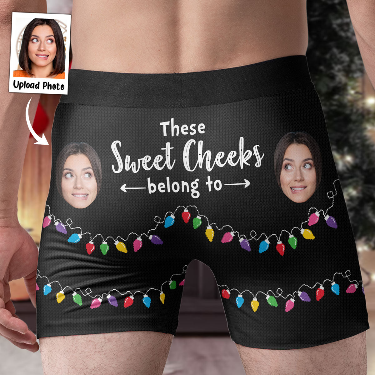 These Sweet Cheeks Belong To Custom Face - Personalized Photo