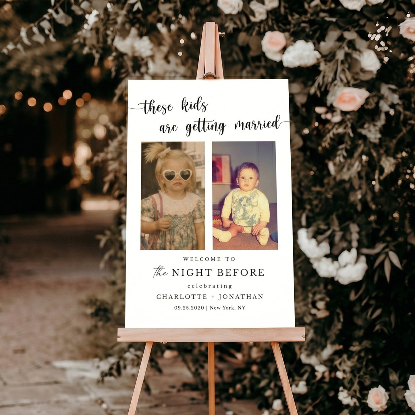 These_Kids_Are_Getting_Married_Wedding_Rehearsal_Dinner_Welcome_Sign_Personalized_Poster_4