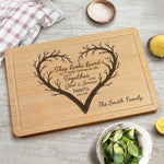 They Broke Bread In Their Homes - Personalized Engraved Wooden Cutting Board