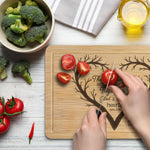 They Broke Bread In Their Homes - Personalized Engraved Wooden Cutting Board