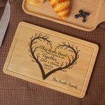 They Broke Bread In Their Homes - Personalized Engraved Wooden Cutting Board