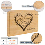 They Broke Bread In Their Homes - Personalized Engraved Wooden Cutting Board