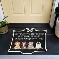 They're Creepy & They're Kooky Ver.02 - Personalized Custom Shaped Doormat
