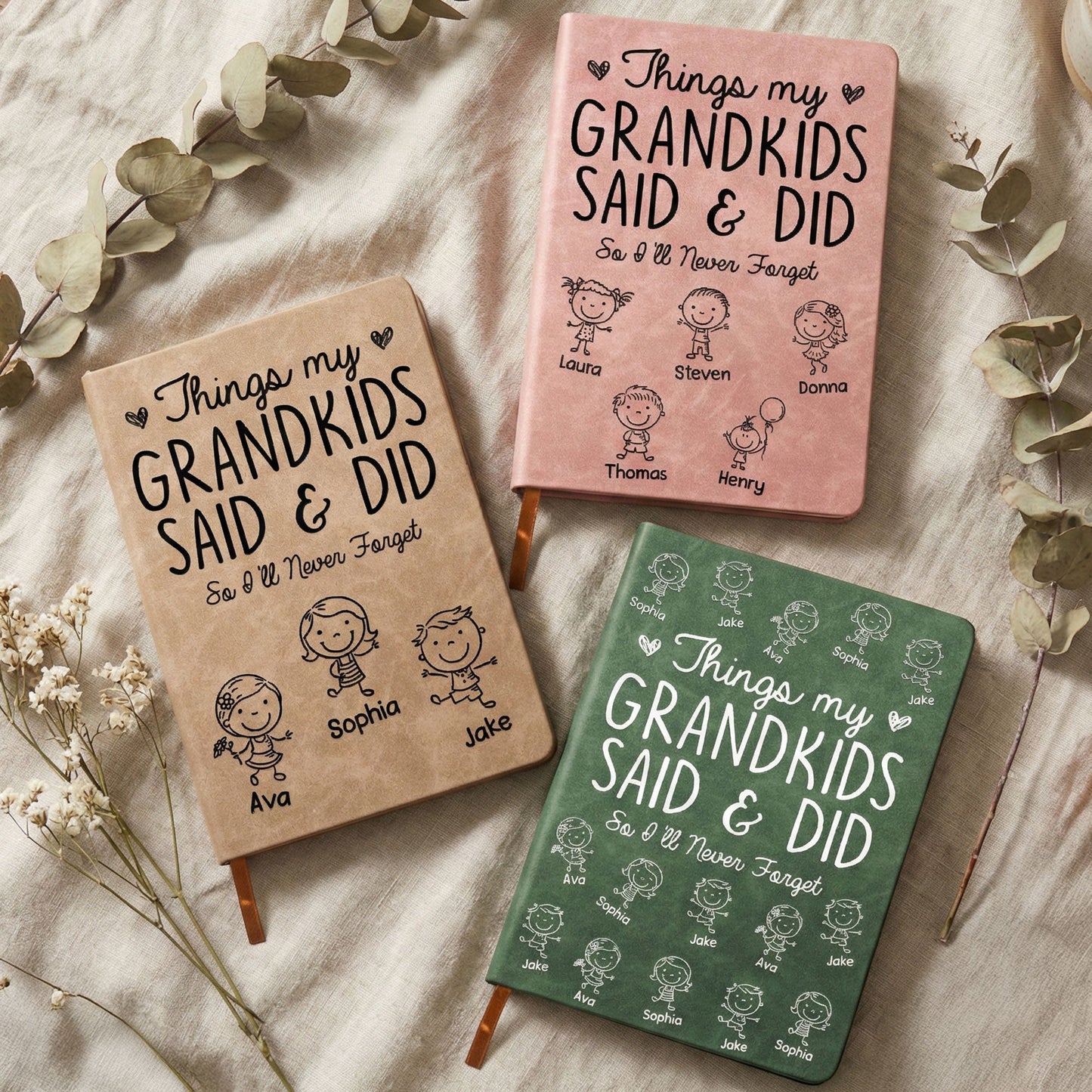 Things_My_Grandkids_Said_Did_Personalized_Leather_Journal_1