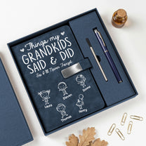 Things-My-Grandkids-Said-&-Did-So-I'll-Never-Forget-Personalized-Notebook-Set-1