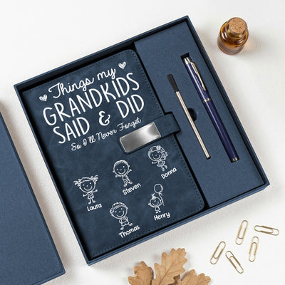Things My Grandkids Said & Did So I'll Never Forget - Personalized Notebook Set