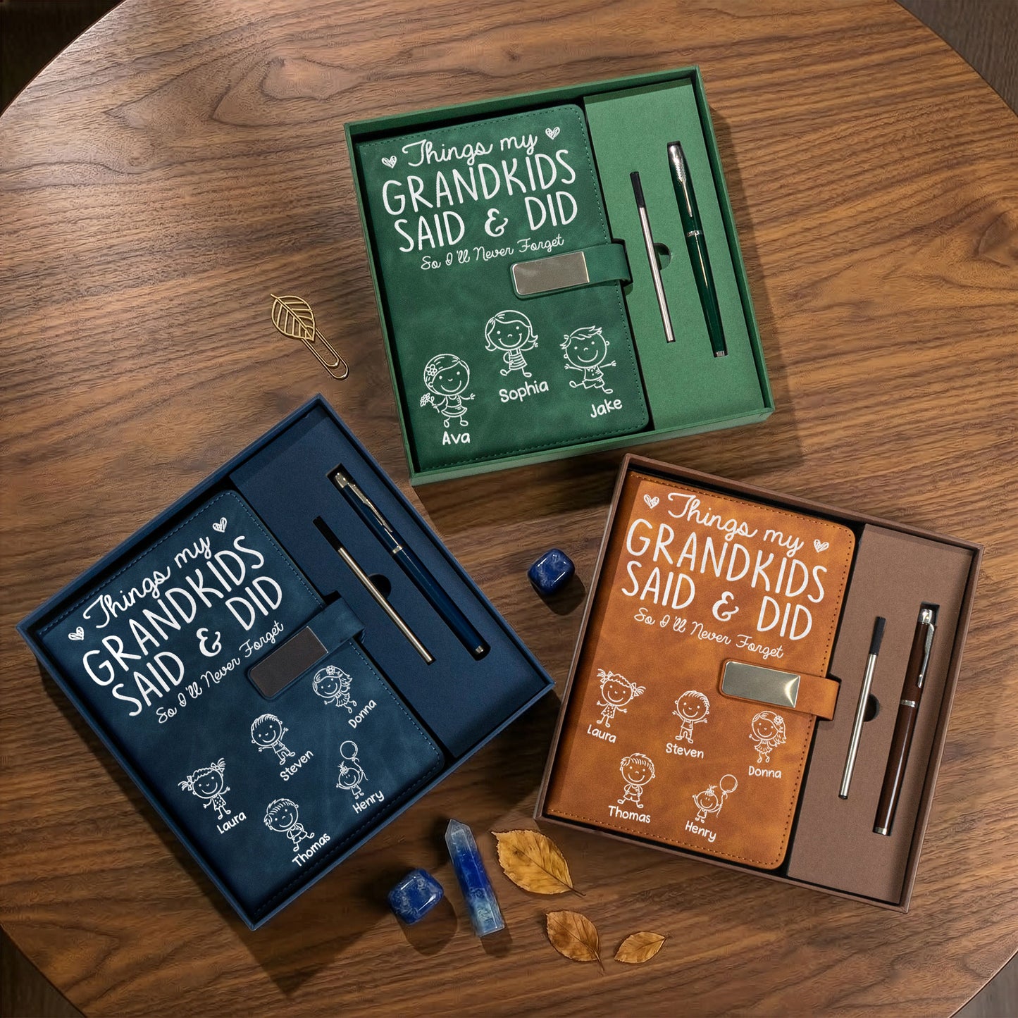 Things-My-Grandkids-Said-&-Did-So-I'll-Never-Forget-Personalized-Notebook-Set-2