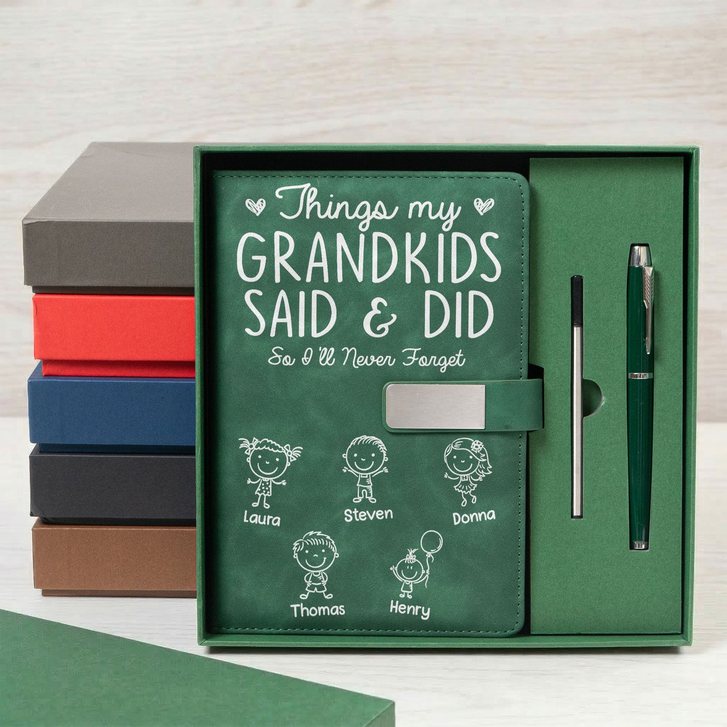 Things-My-Grandkids-Said-&-Did-So-I'll-Never-Forget-Personalized-Notebook-Set-6