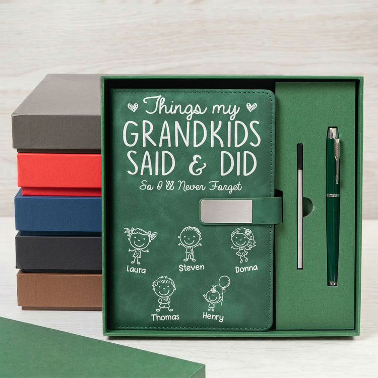 Things-My-Grandkids-Said-&-Did-So-I'll-Never-Forget-Personalized-Notebook-Set-6