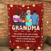 Think Of It As A Hug From Us - Personalized Blanket