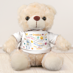 Think Of This Bear As A Big Hug From Me - Teddy Bear With Personalized Shirt