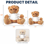 Think Of This Bear As A Big Hug From Me - Teddy Bear With Personalized Shirt