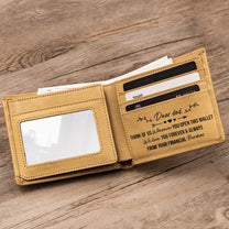 Think Of Us Whenever You Open This Wallet - Personalized Photo Leather Wallet