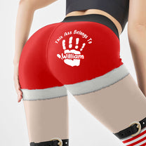 This A$$ Belongs To Funny Christmas Elf - Personalized Leggings
