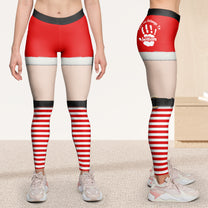 This A$$ Belongs To Funny Christmas Elf - Personalized Leggings