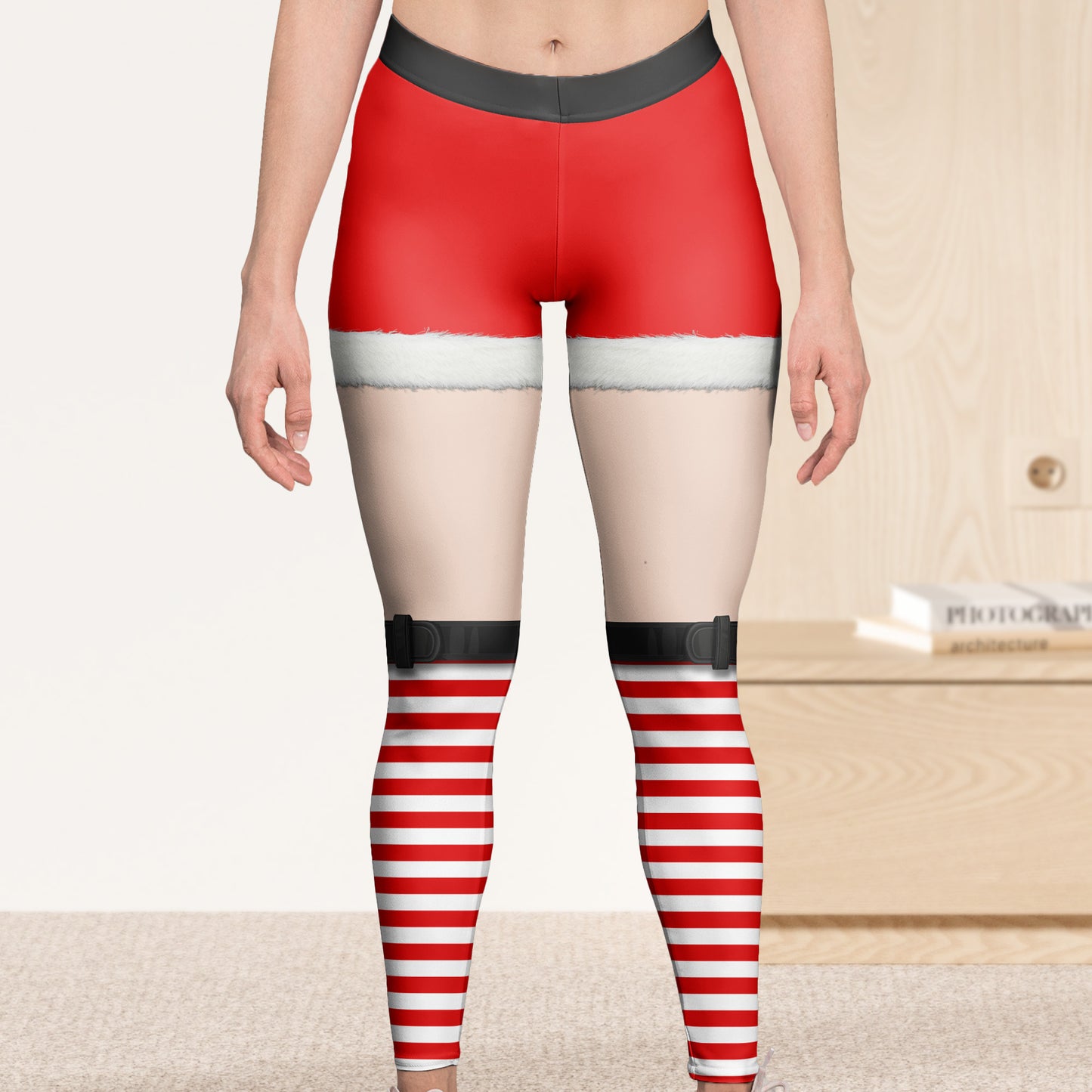 This A$$ Belongs To Funny Christmas Elf - Personalized Leggings