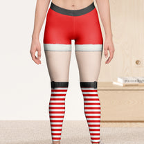 This A$$ Belongs To Funny Christmas Elf - Personalized Leggings