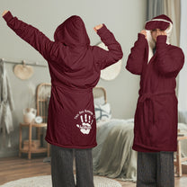 This A$$ Belongs To My Husband, Boyfriend - Funny Naughty Gift For Wife - Personalized Hooded Robe