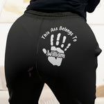 This A$$ Belongs To - Naughty Gift For Wife, Property Of Husband - Personalized Sweatpants